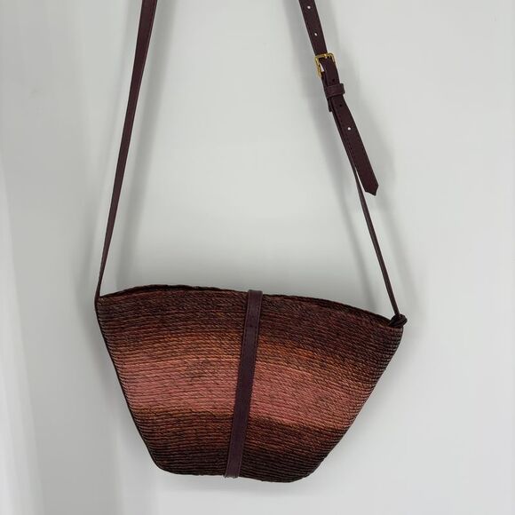 Altuzarra Handbags - Altuzarra "Raffia" Leather Crossbody Bag